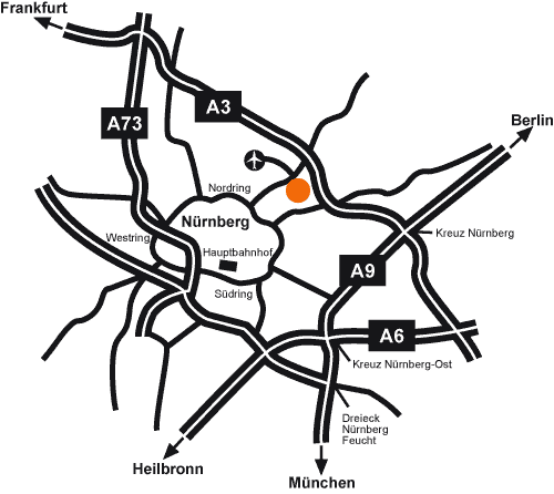 Anfahrtskarte