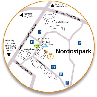 Anfahrtskarte Nahansicht