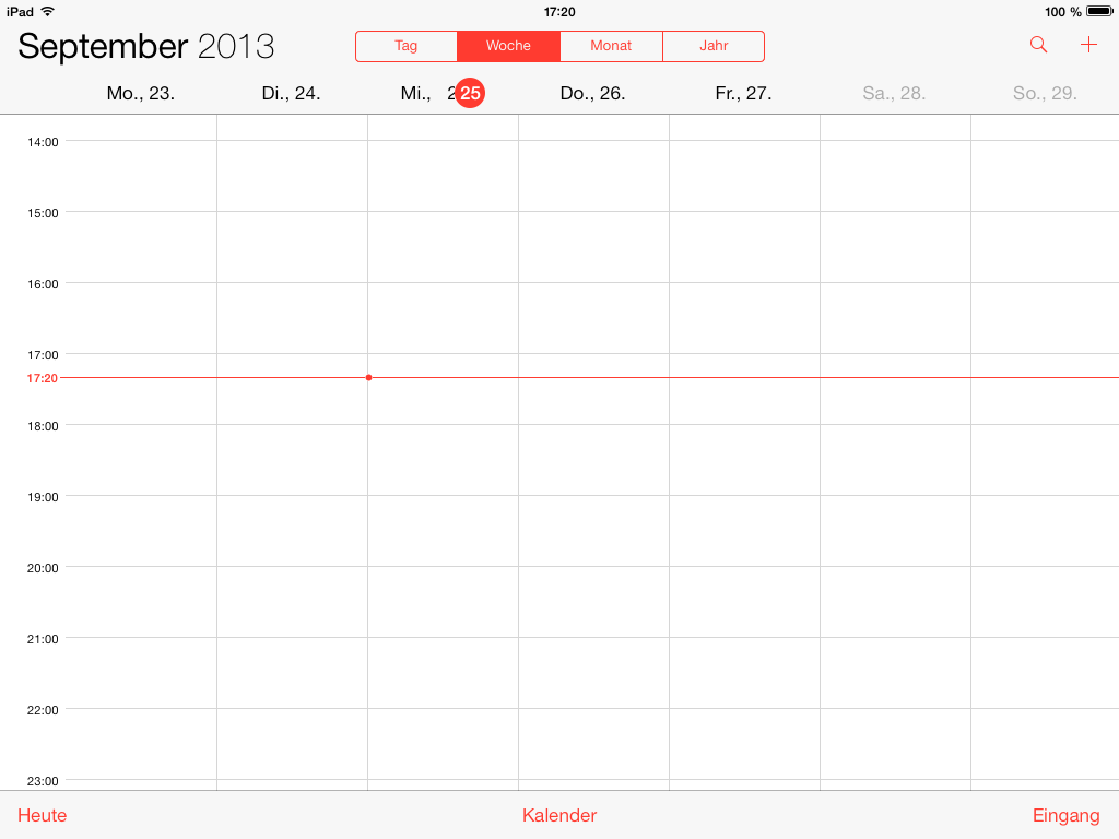 Kalender iOS 7
